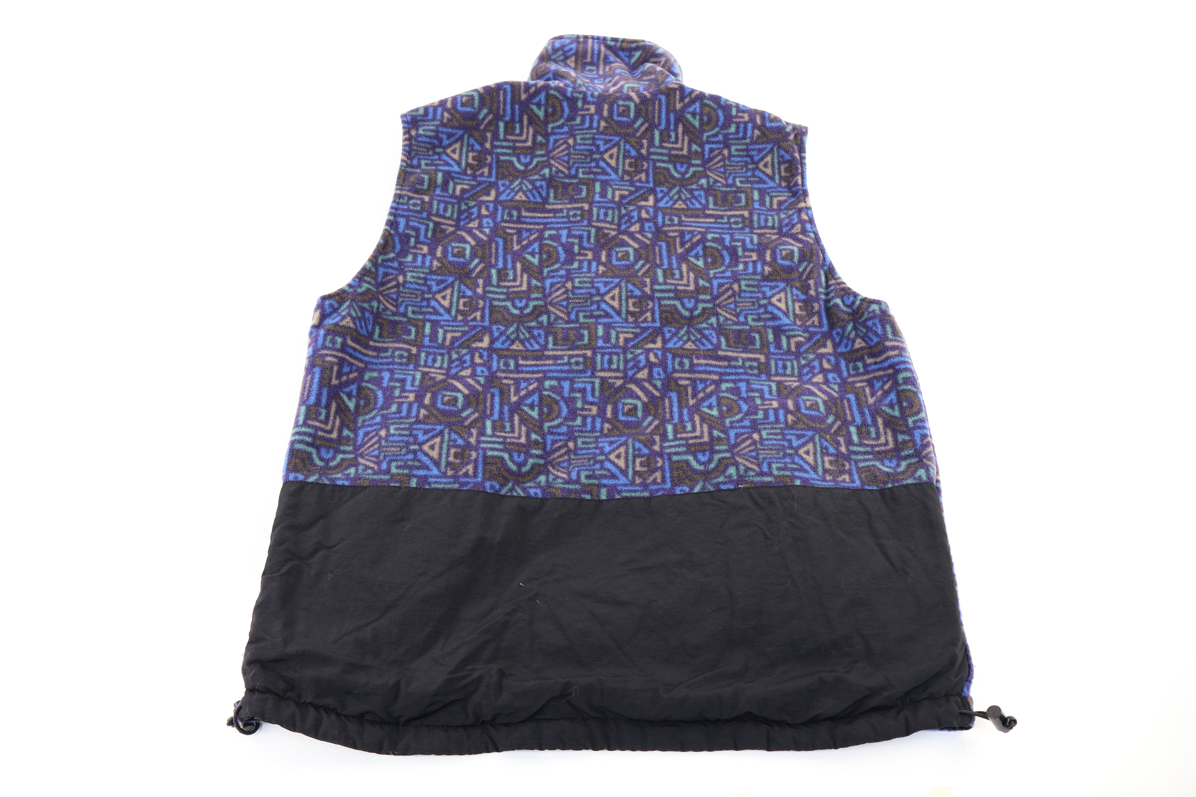 Women's 90's Columbia Multipatterned Reversible Full Zip Vest