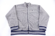 Polo Ralph Lauren Embroidered Logo Grey Full Zip Jacket