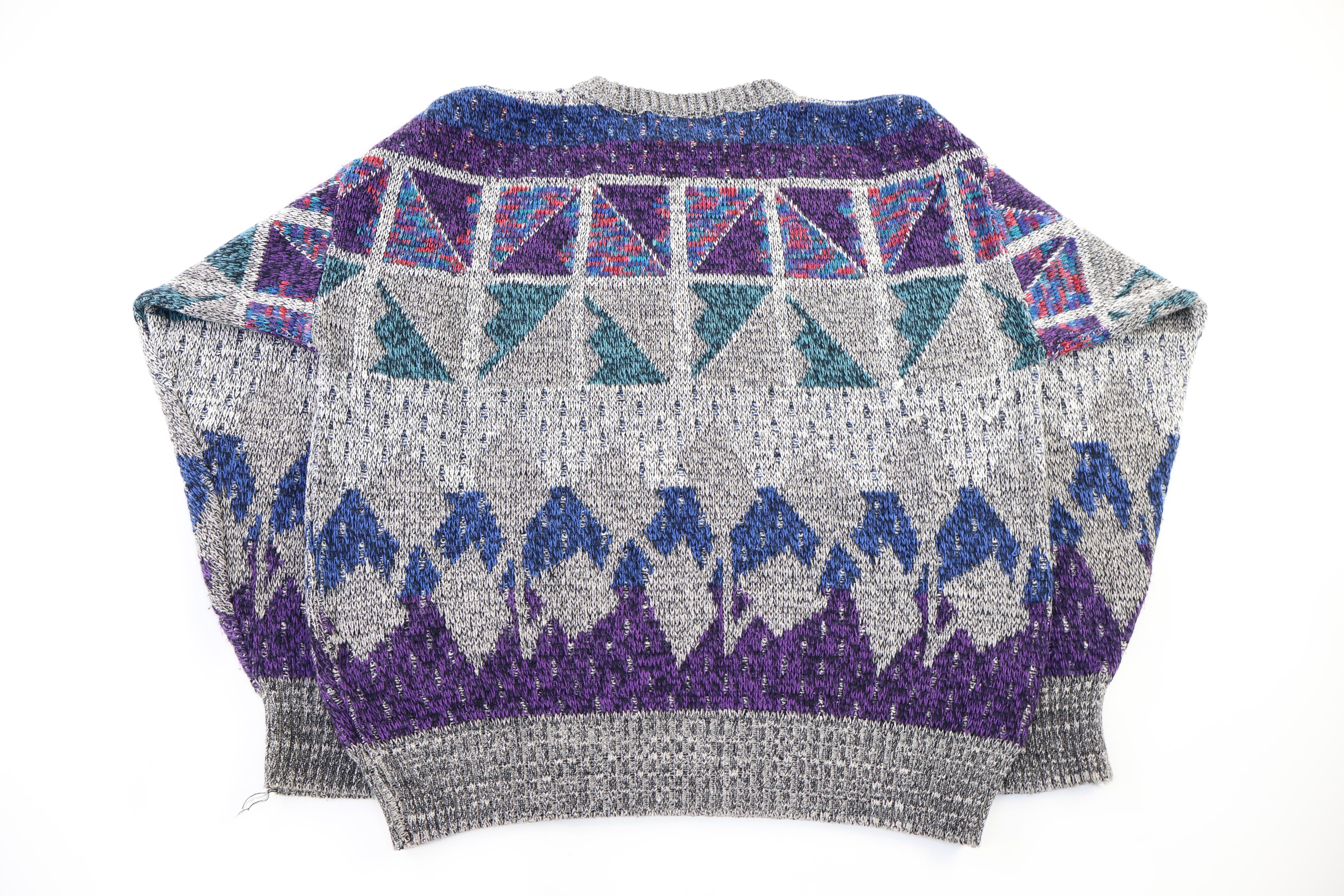 90's Michael Gerald Multipatterned Knit Sweater