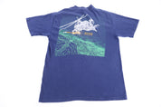 1985 AH-64 Apache Helicopter Graphic T-shirt