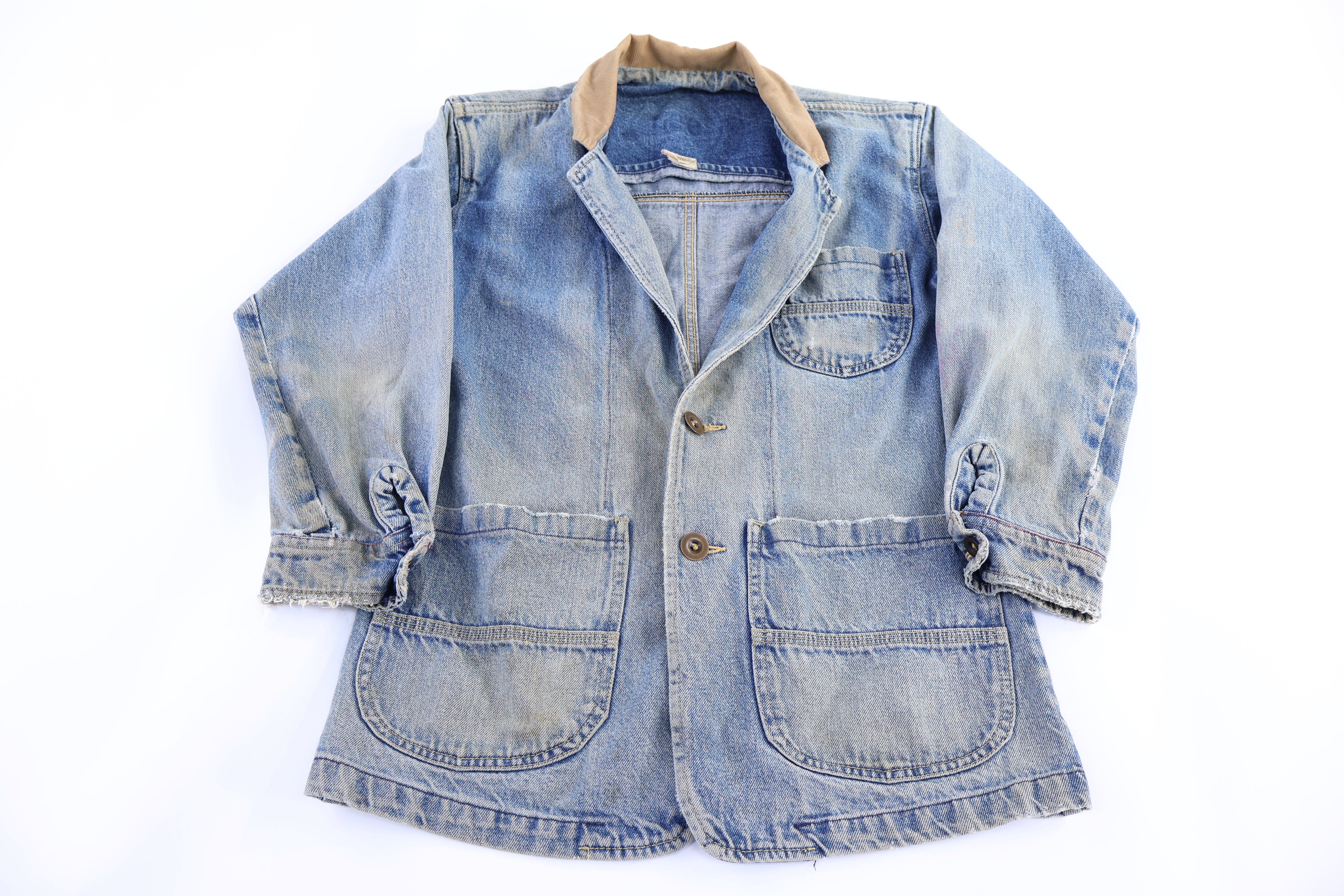 70's Medium Wash Denim Chore Jacket
