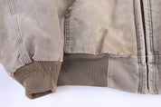 Carhartt Logo Patch Tan Full Zip Jacket