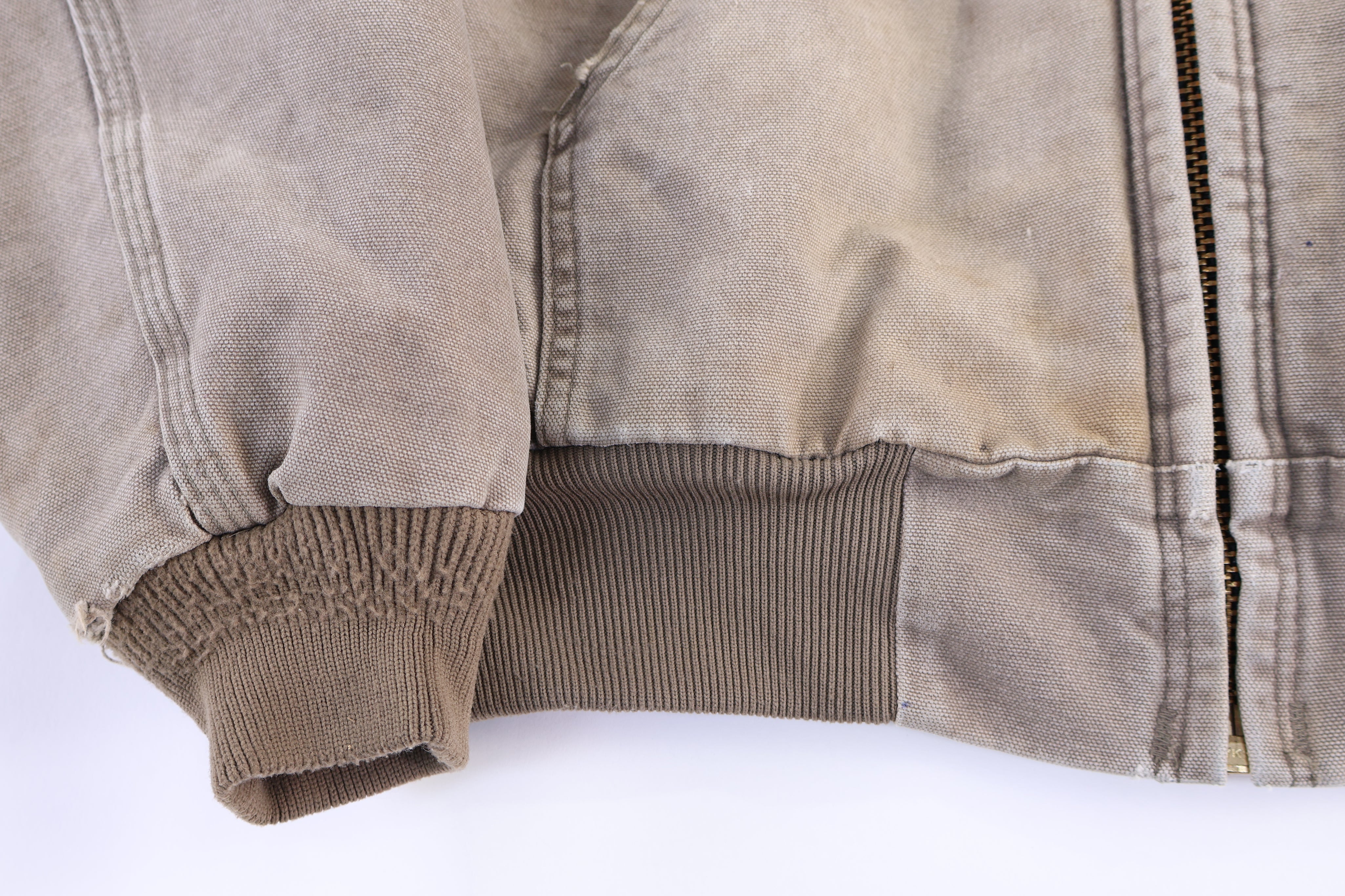 Carhartt Logo Patch Tan Full Zip Jacket