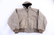 Carhartt Logo Patch Tan Full Zip Jacket