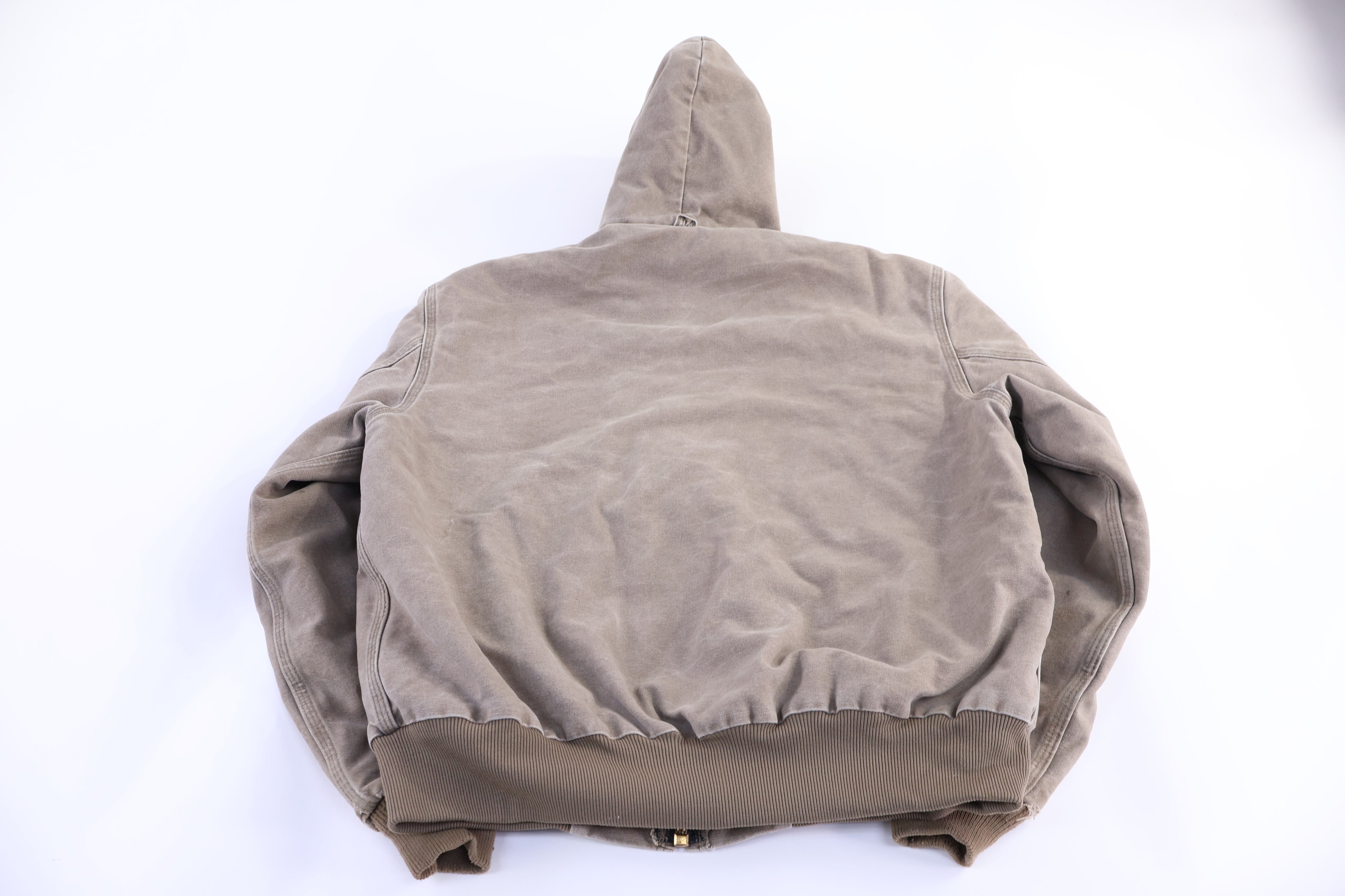 Carhartt Logo Patch Tan Full Zip Jacket