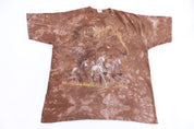 Vintage Horse Stampede Graphic Tie Dye T-shirt
