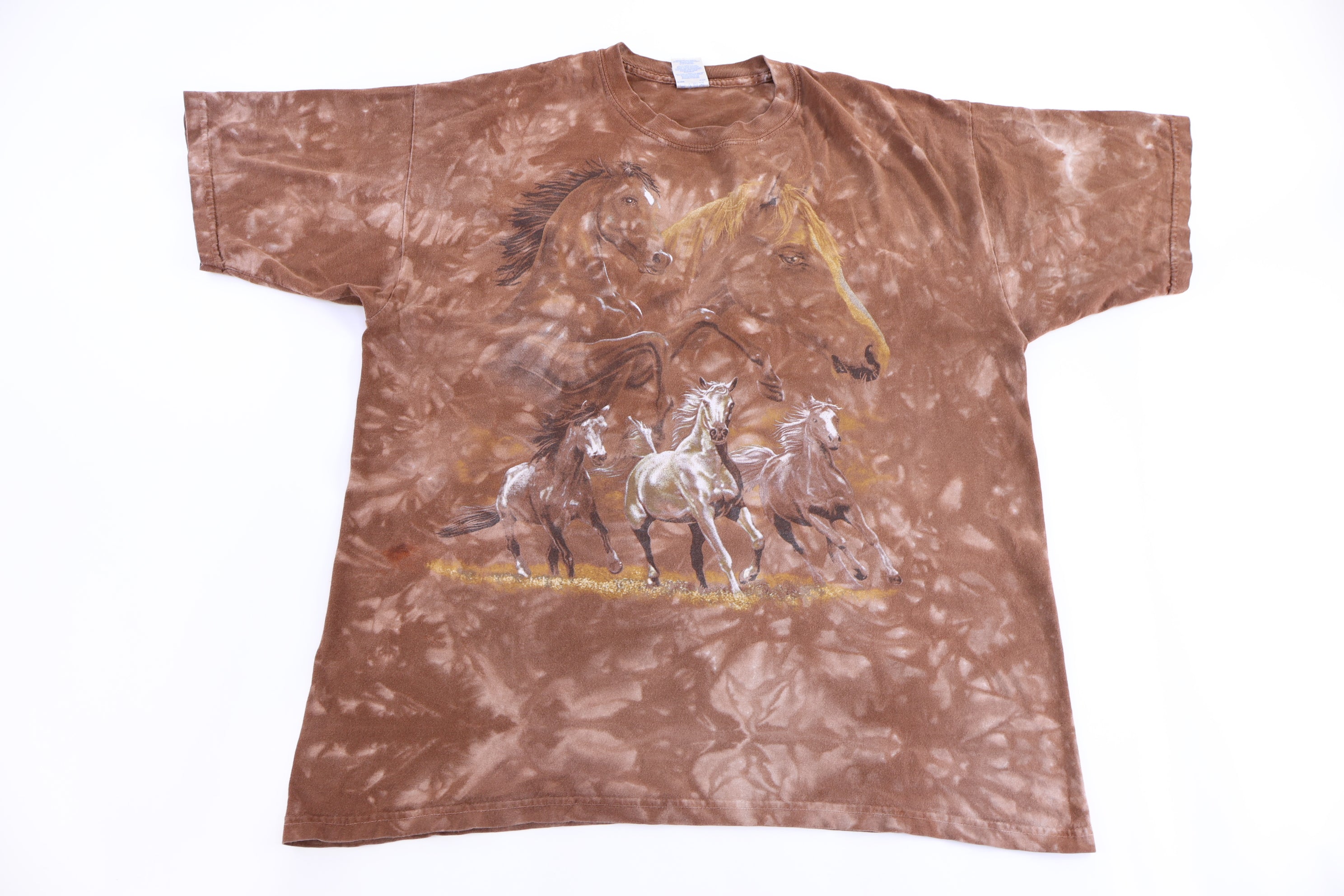 Vintage Horse Stampede Graphic Tie Dye T-shirt