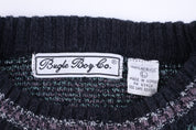 Vintage Bugle Boy Multipattern Knit Sweater