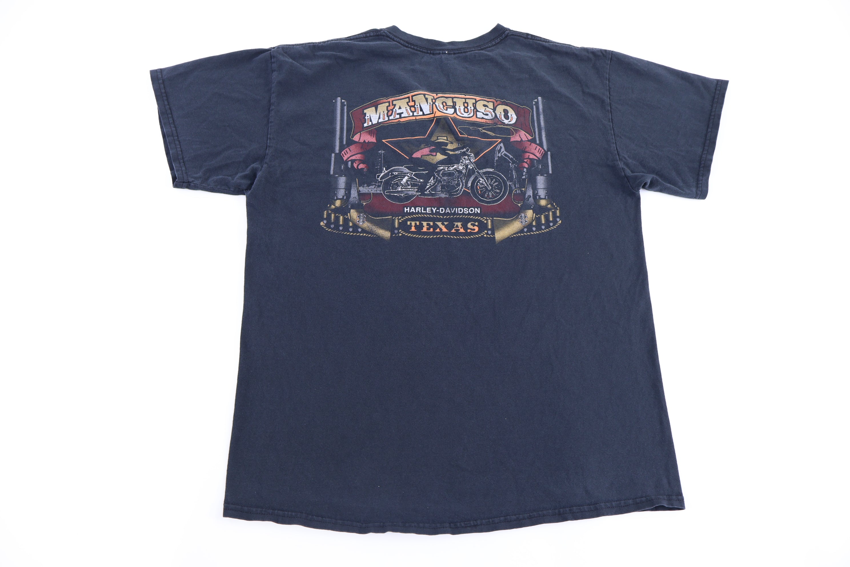 Vintage Harley Davidson Motorcycles Team Mancuso T-shirt