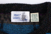 90's Penn's Landing Multipattern Knit Sweater