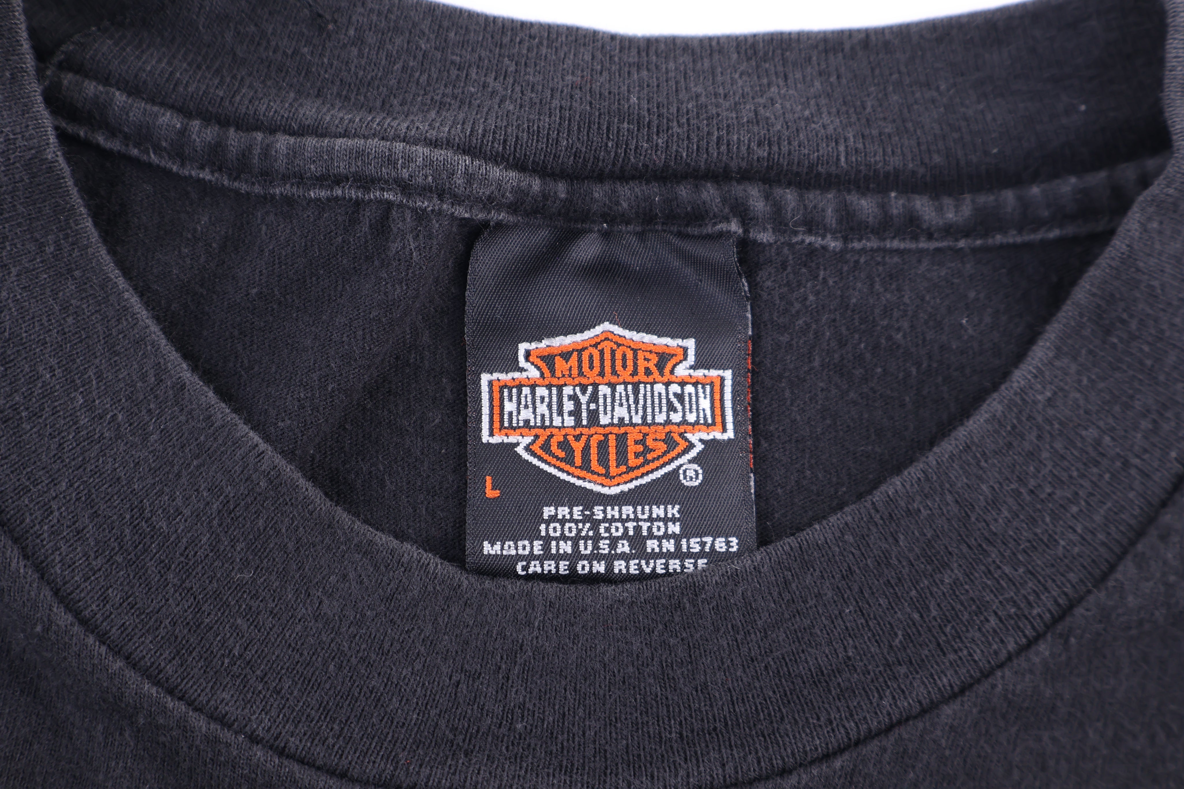 1997 Harley Davidson Motorcycles Flames LS T-shirt