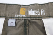 Carhartt Logo Patch Khaki Relaxed Fit Shorts