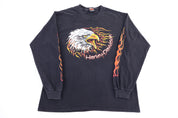 1997 Harley Davidson Motorcycles Flames LS T-shirt