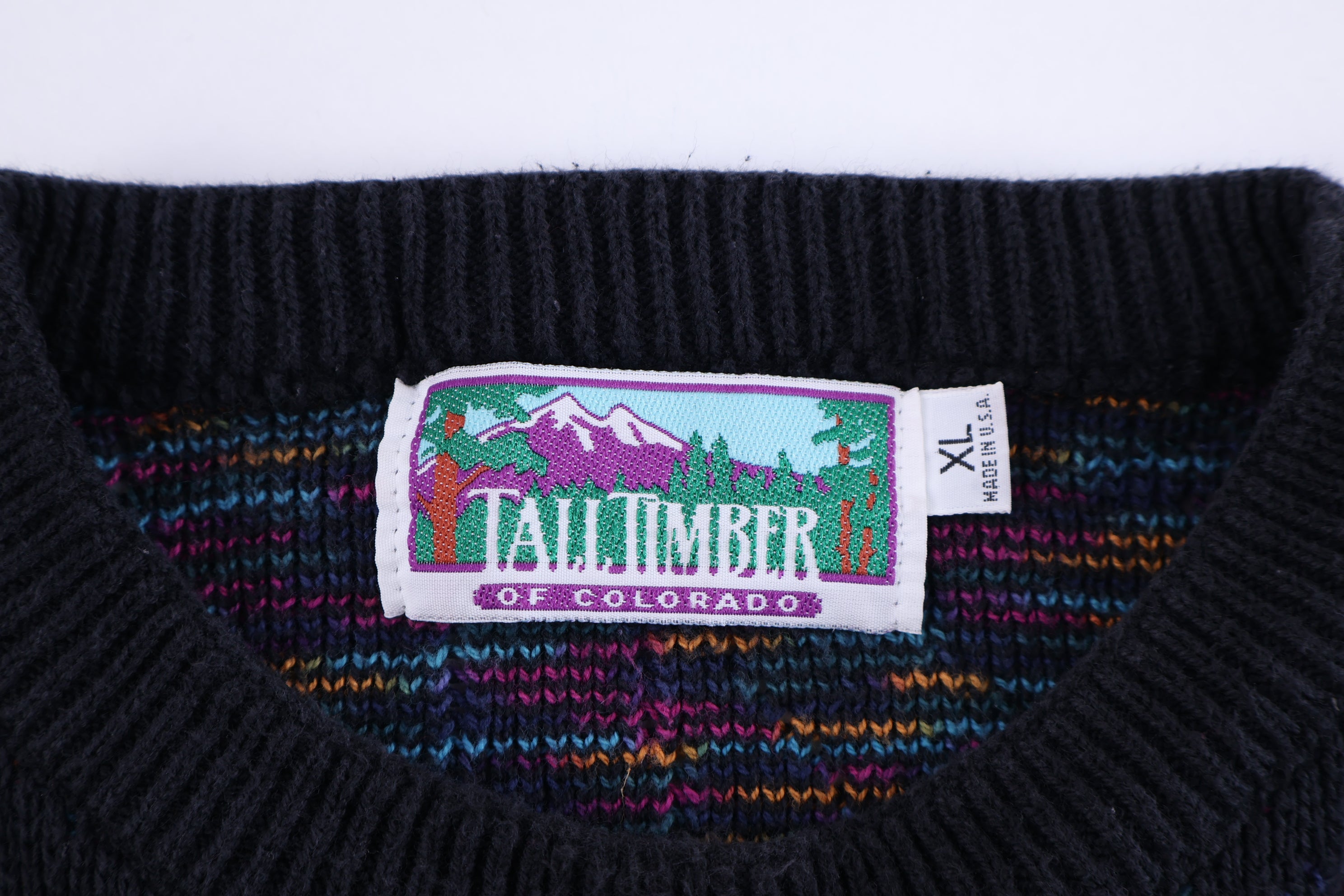 90's Talltimber Multipattern Knit Sweater
