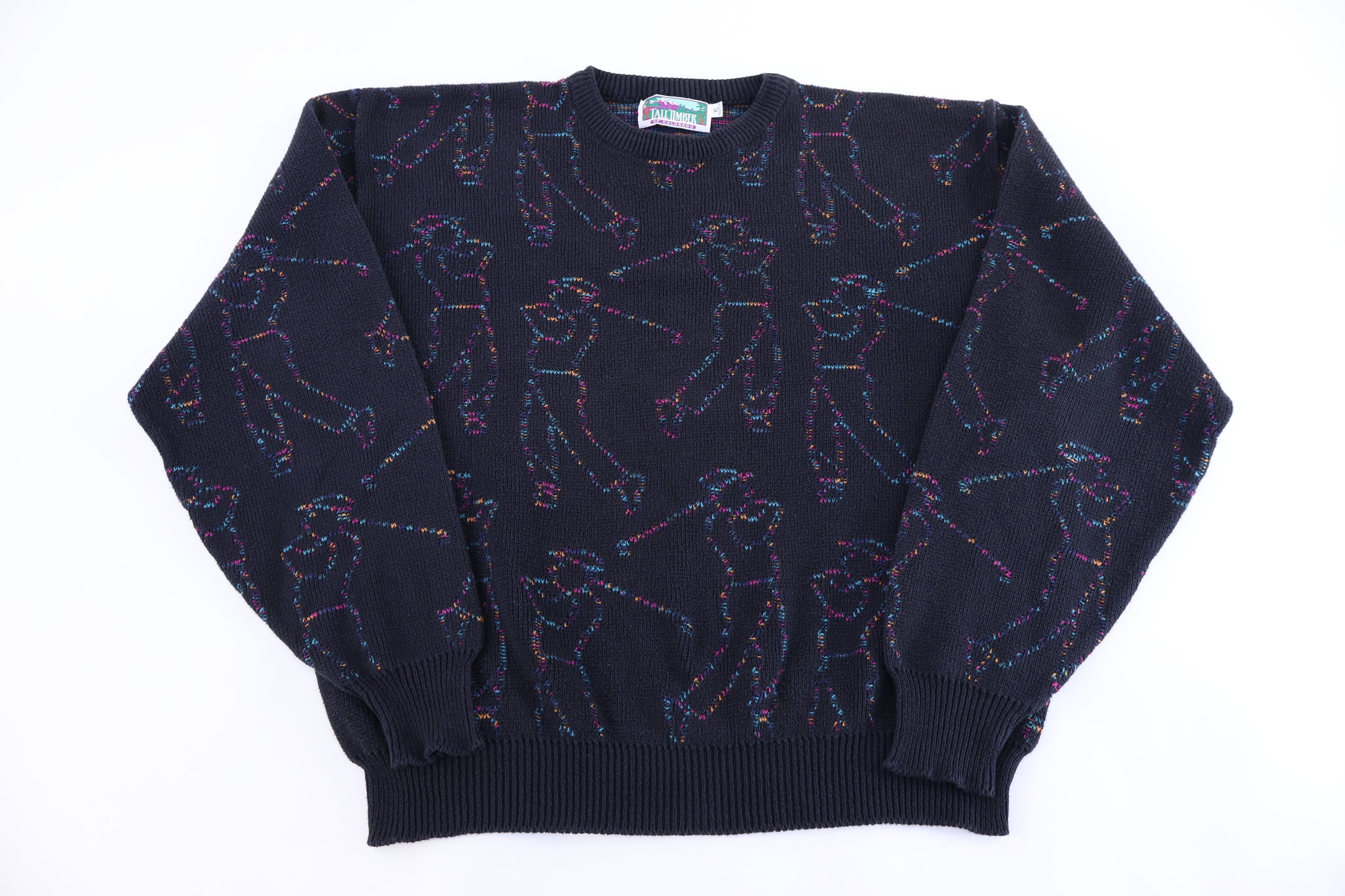 90's Talltimber Multipattern Knit Sweater