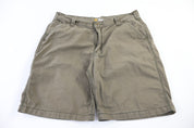 Carhartt Logo Patch Khaki Relaxed Fit Shorts