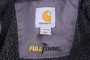 Women's Carhartt Logo Patch Grey Full Zip Jacket