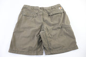Carhartt Logo Patch Khaki Relaxed Fit Shorts