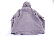 Women's Carhartt Logo Patch Grey Full Zip Jacket