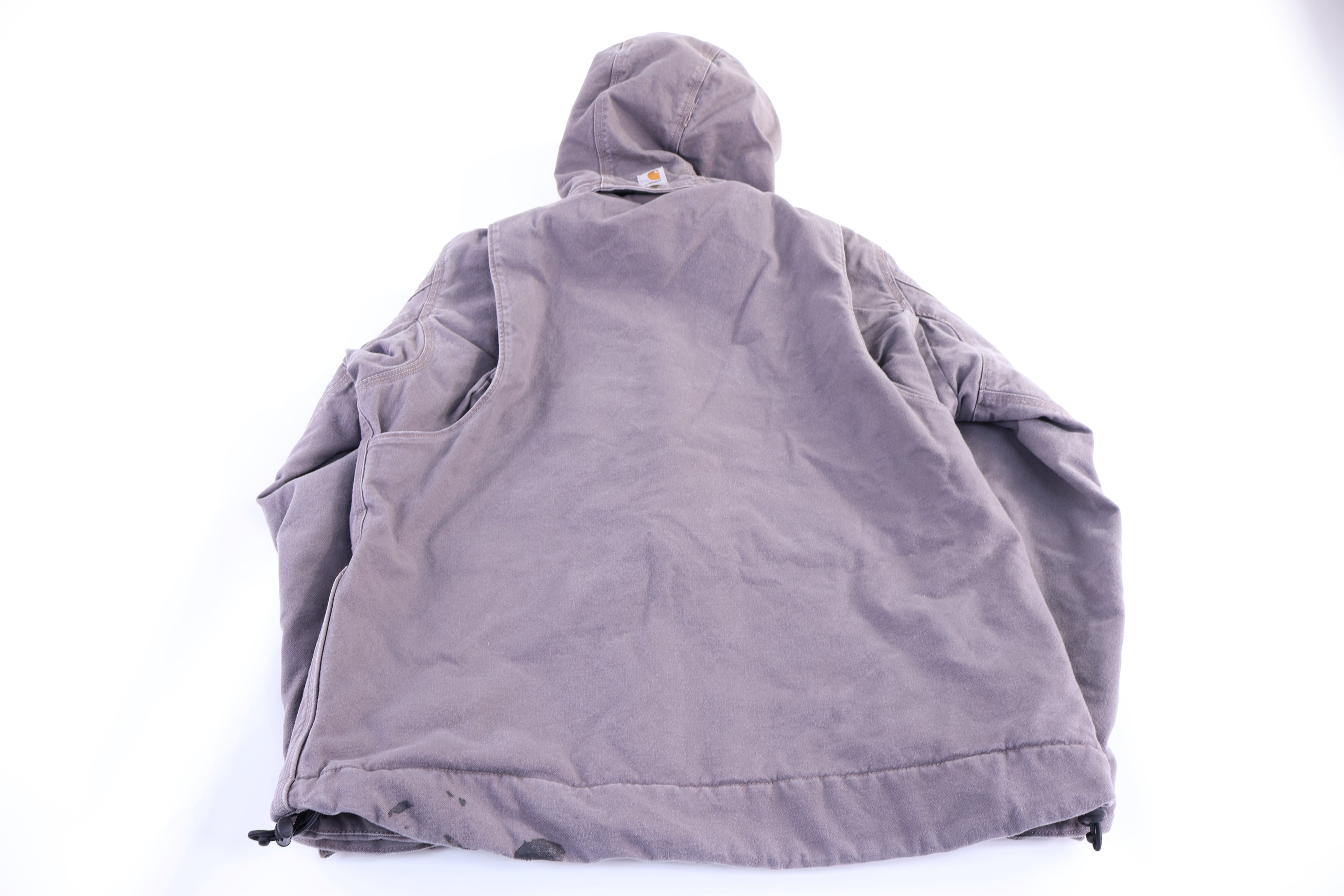 Women's Carhartt Logo Patch Grey Full Zip Jacket
