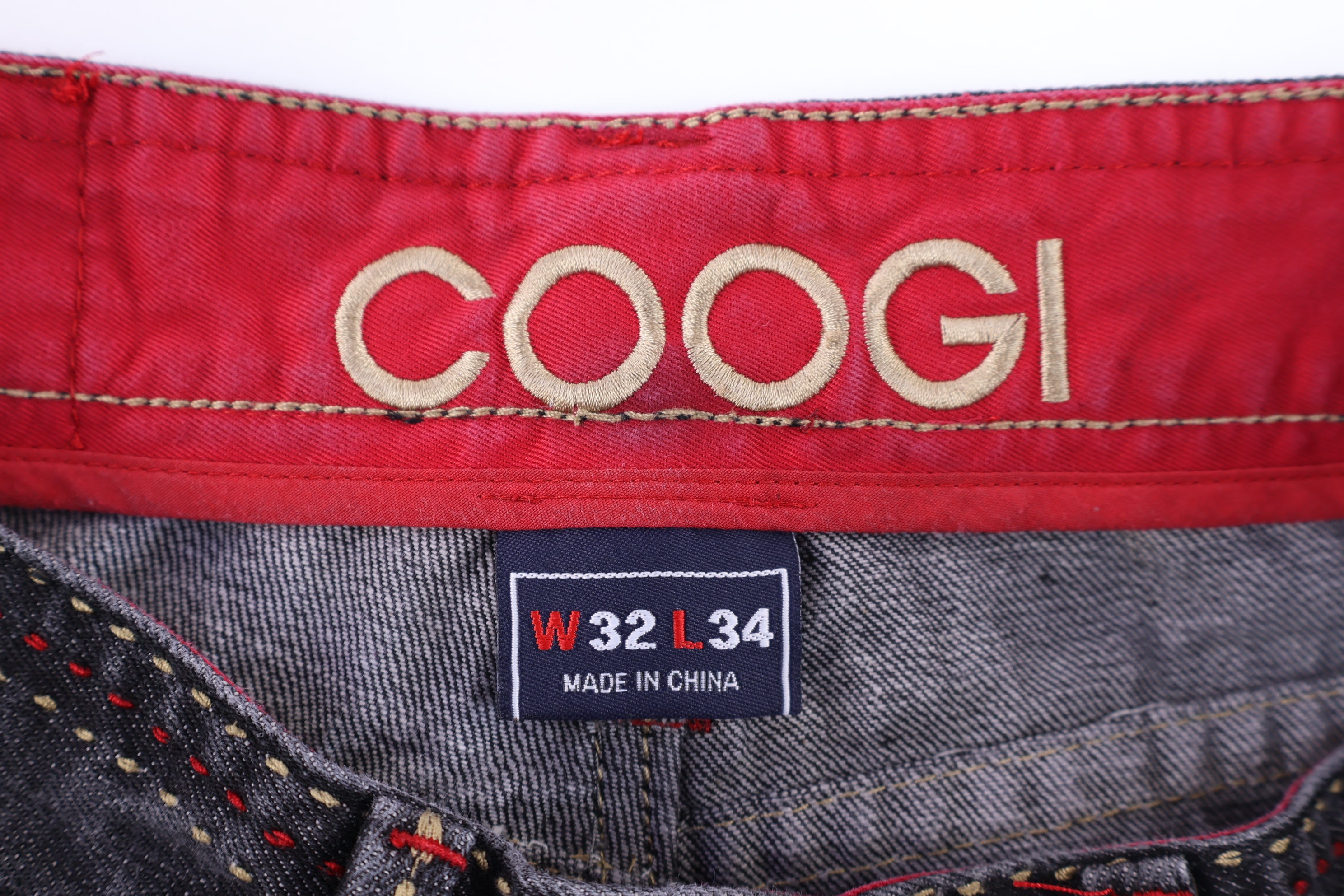 Y2K Coogi Embroidered Dark Wash Denim Jeans