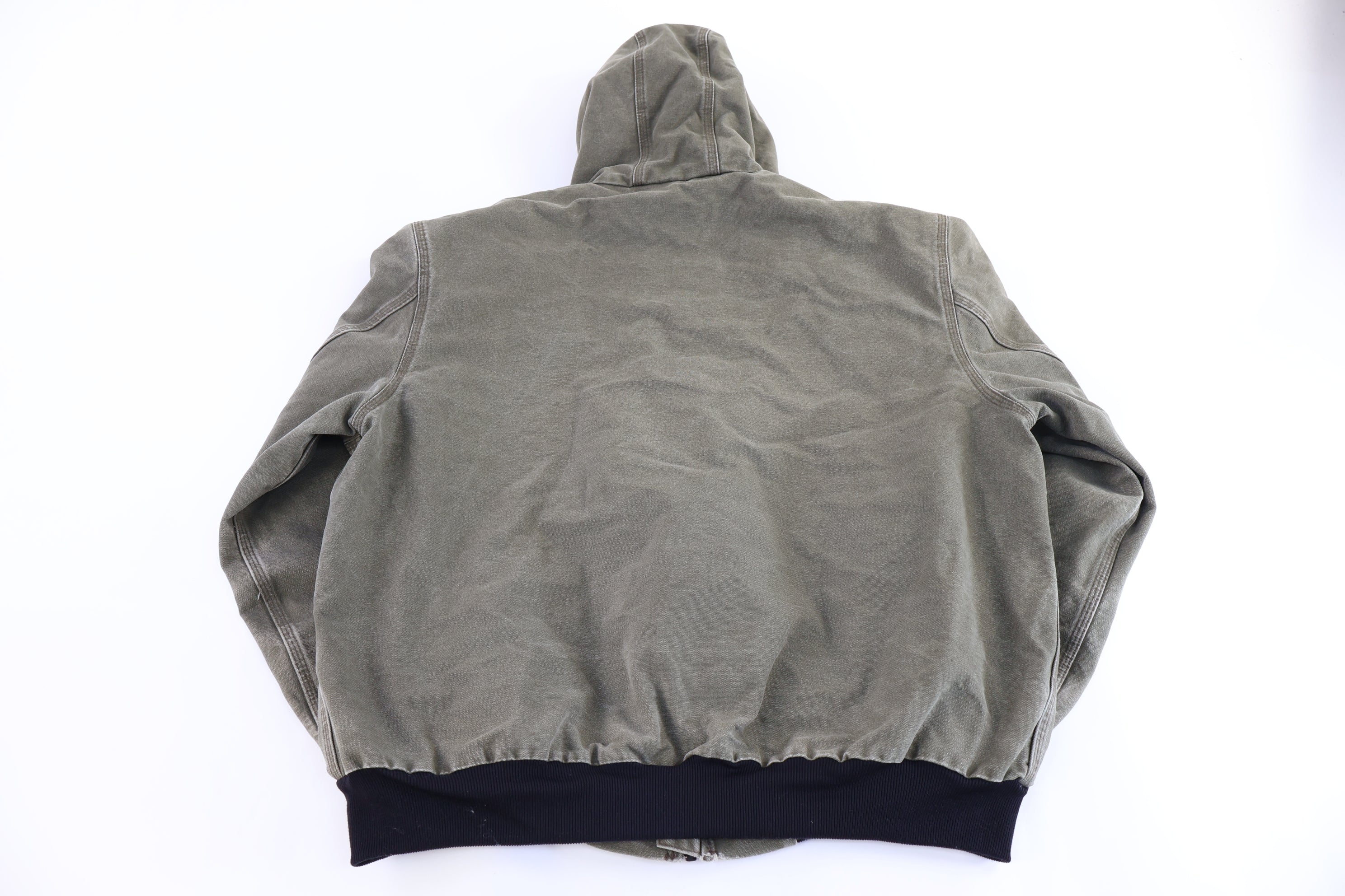 Carhartt Logo Patch Green Full Zip Jacket
