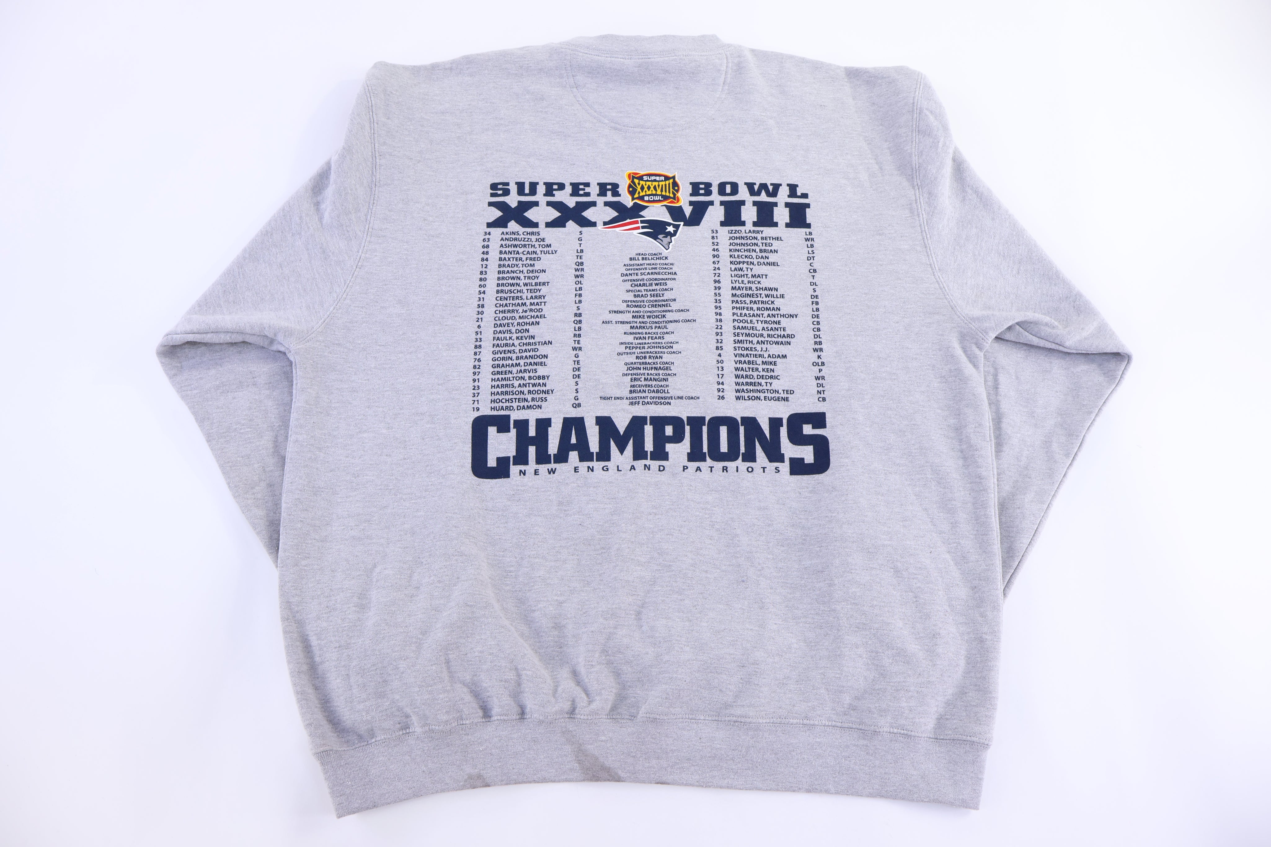 2004 New England Patriots Super Bowl Champions Sweatshirt