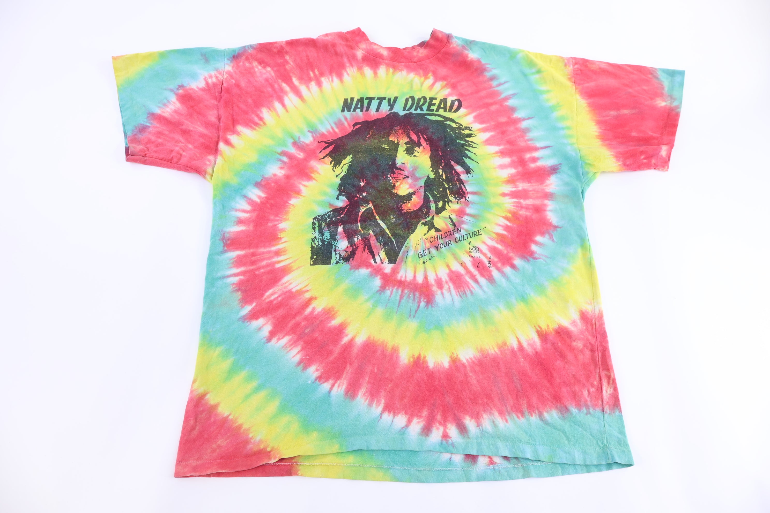 80's Bob Marley Tuff Gong Tie Dye T-shirt