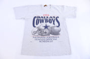 1994 Dallas Cowboys Football Official Schedule T-shirt