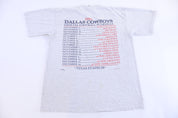 1994 Dallas Cowboys Football Official Schedule T-shirt