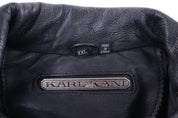 90's Karl Kani Leather Full Zip Varsity Jacket