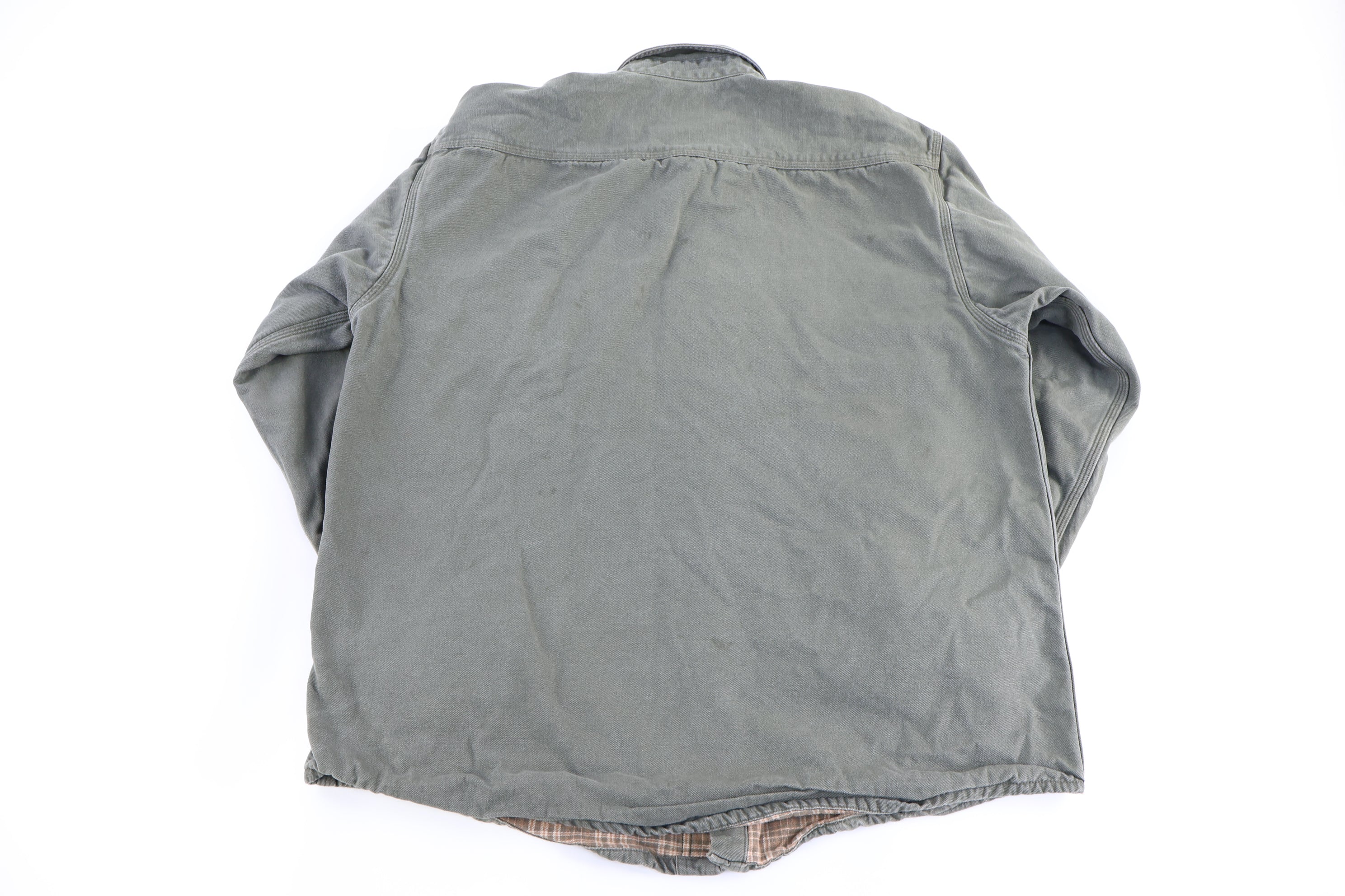 Carhartt Logo Patch Green LS Button Down