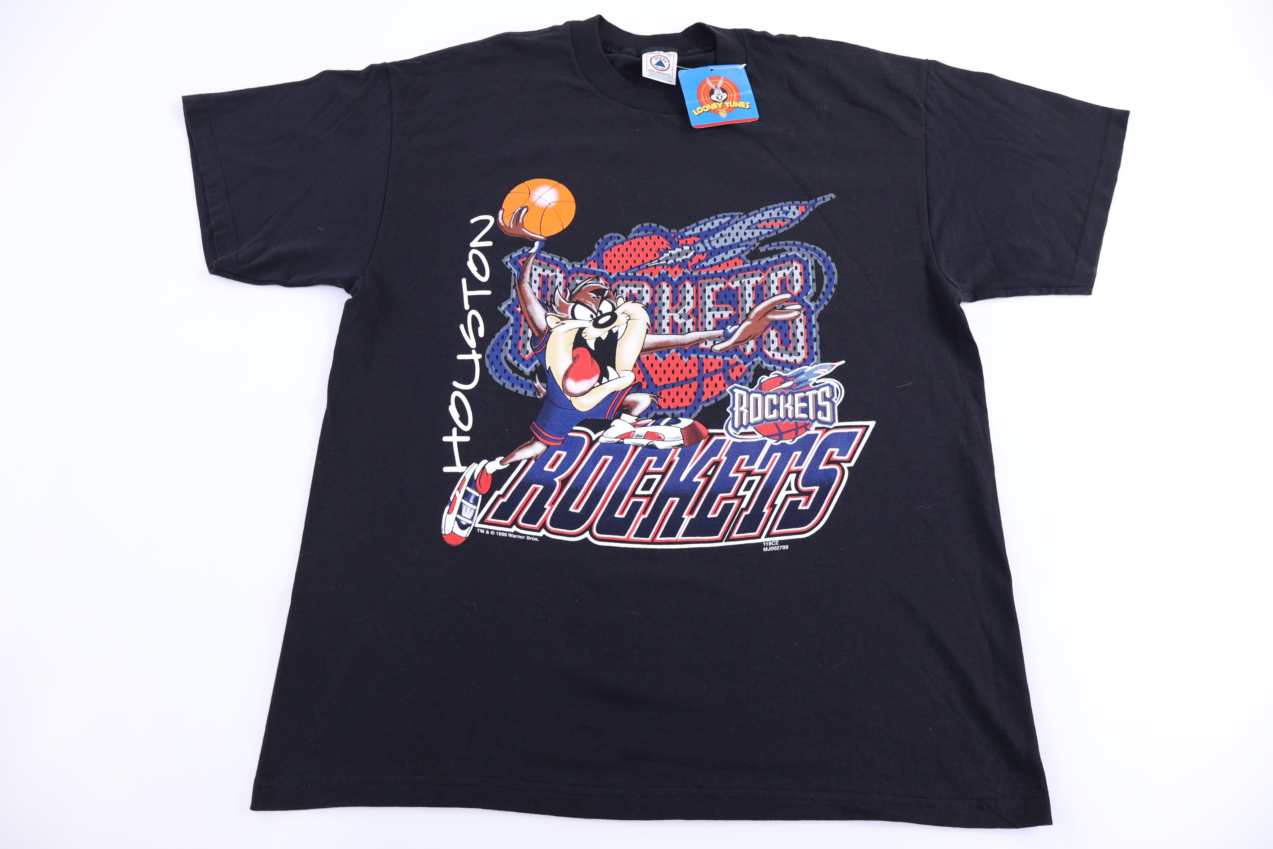 1998 Houston Rockets Basketball Taz the Devil T-shirt