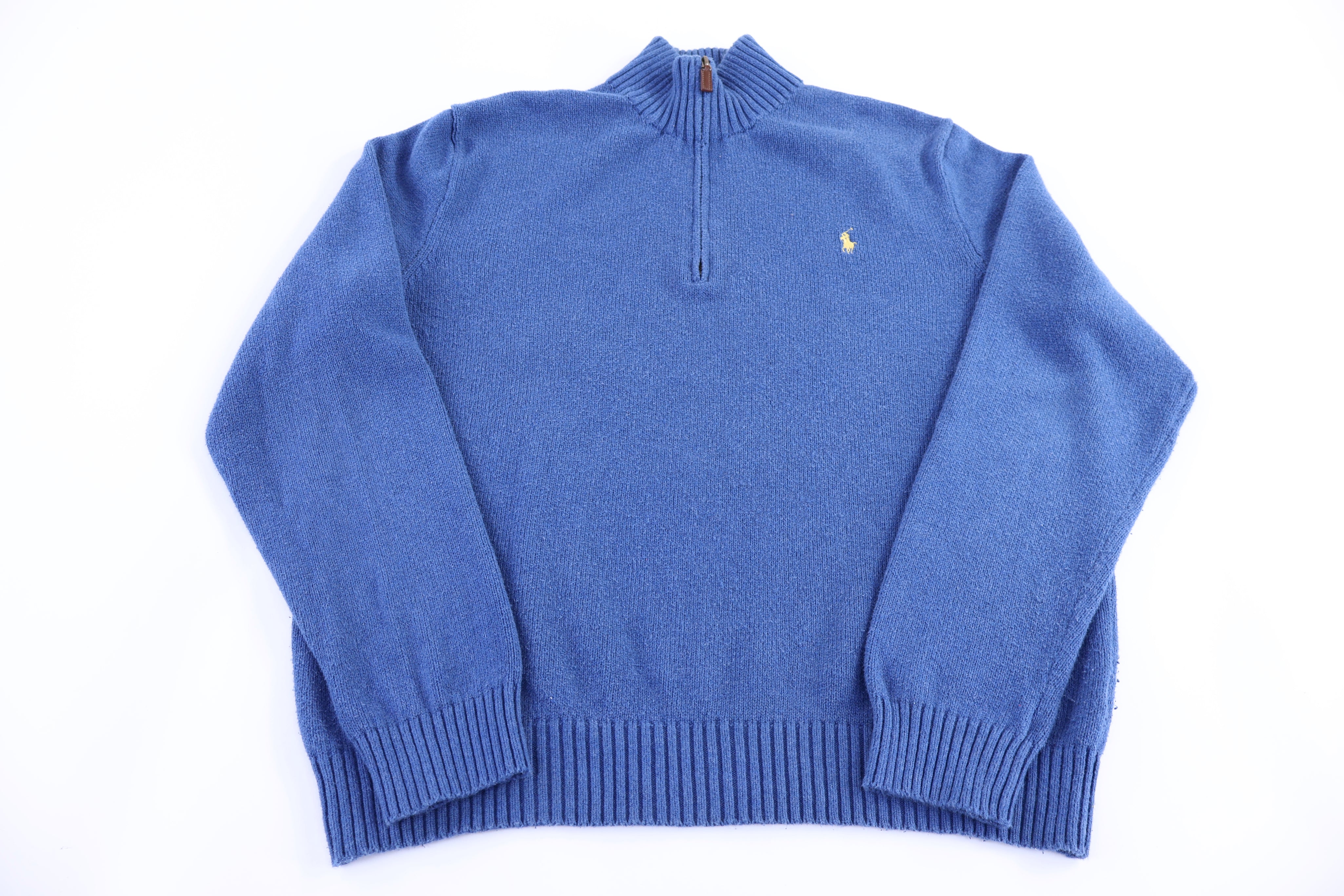 Polo Ralph Lauren Embroidered Logo Quarter Zip Sweater