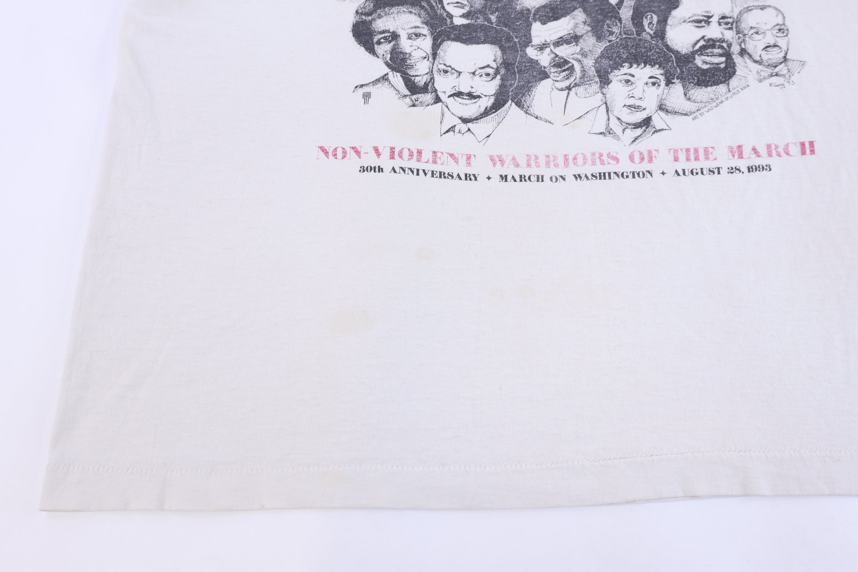 1993 Non Violent Warriors of The March T-shirt