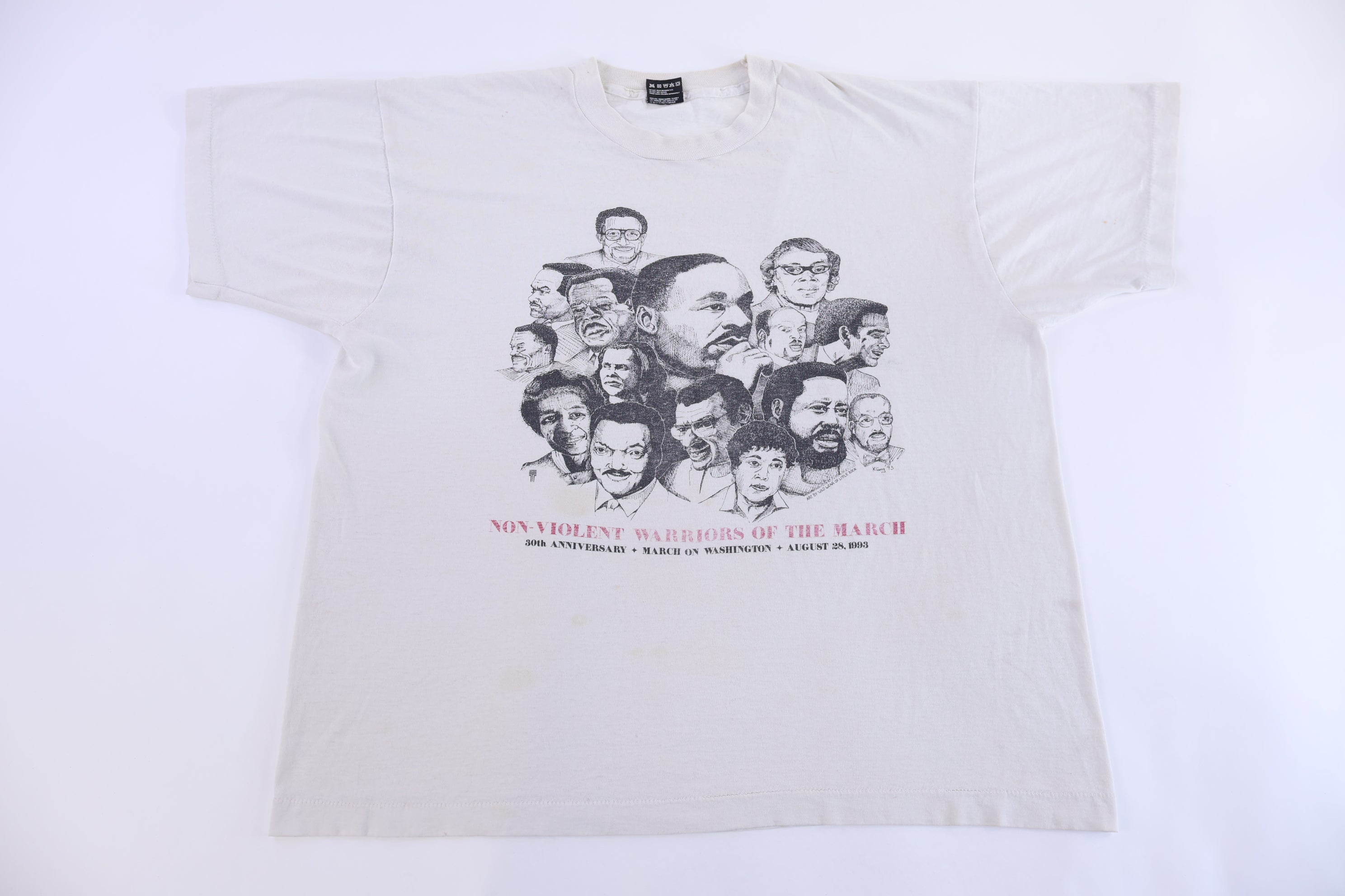 1993 Non Violent Warriors of The March T-shirt