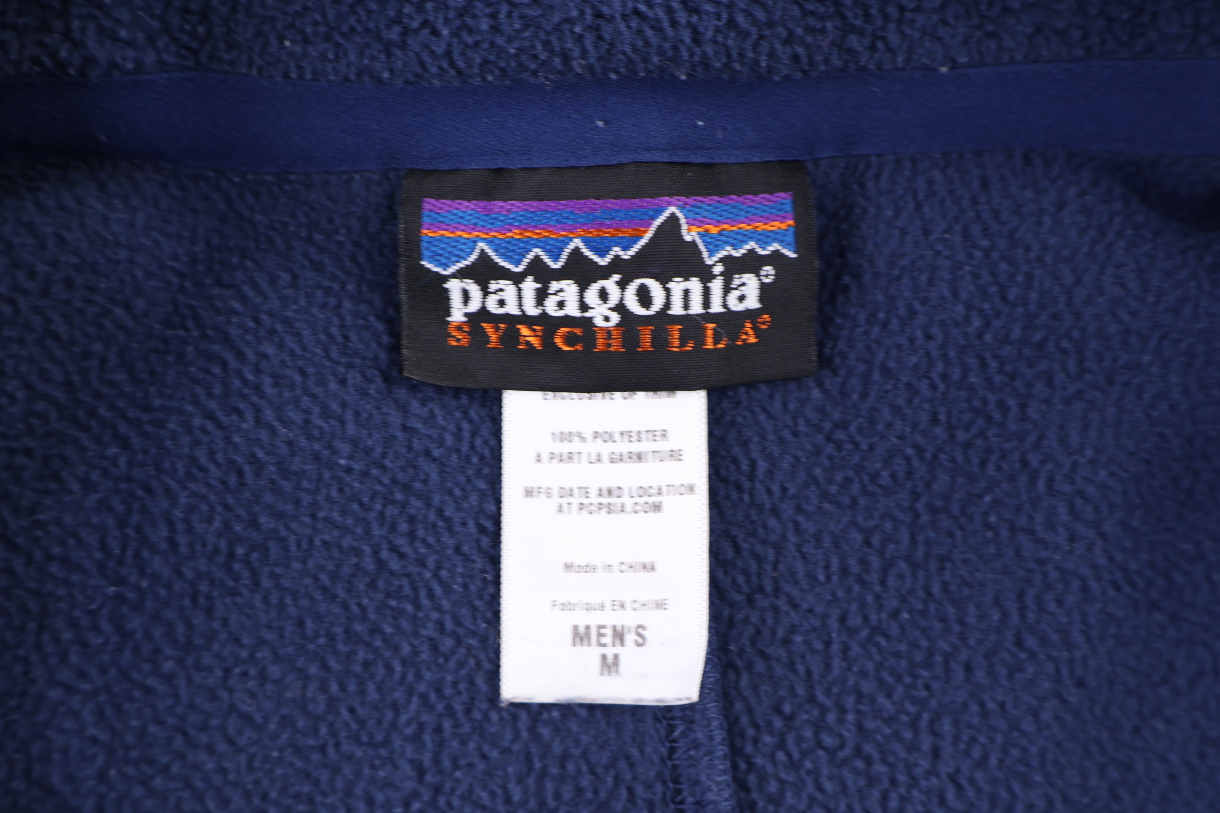 Patagonia Synchilla Blue Full Zip Sweater
