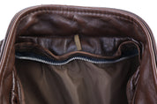 70's Brown Leather Biker Jacket
