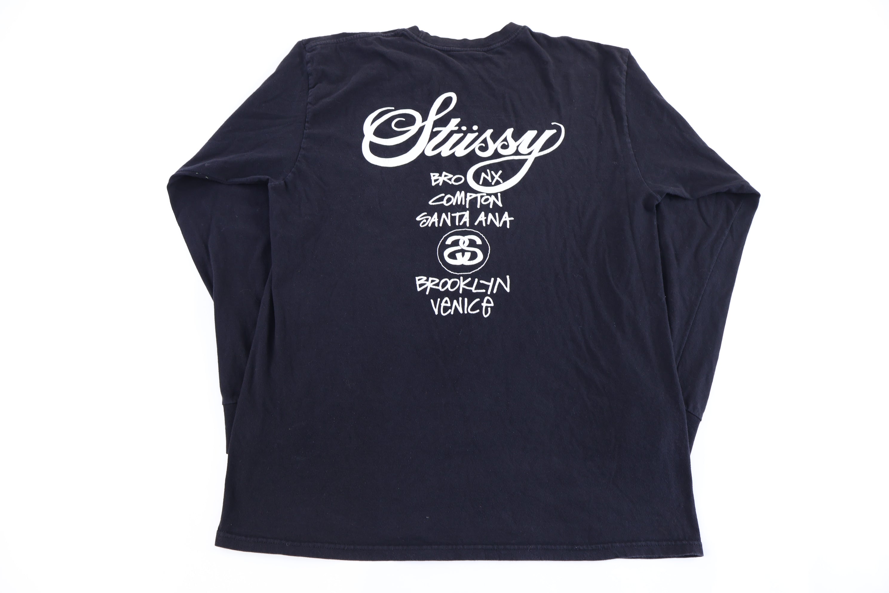 Vintage Stussy Logo Graphic LS T-shirt