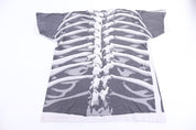 90's Chris Pinkerton Liquid Blue Skeleton All Over Graphic T-shirt