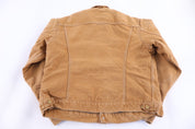 Carhartt Logo Patch Tan Trucker Jacket