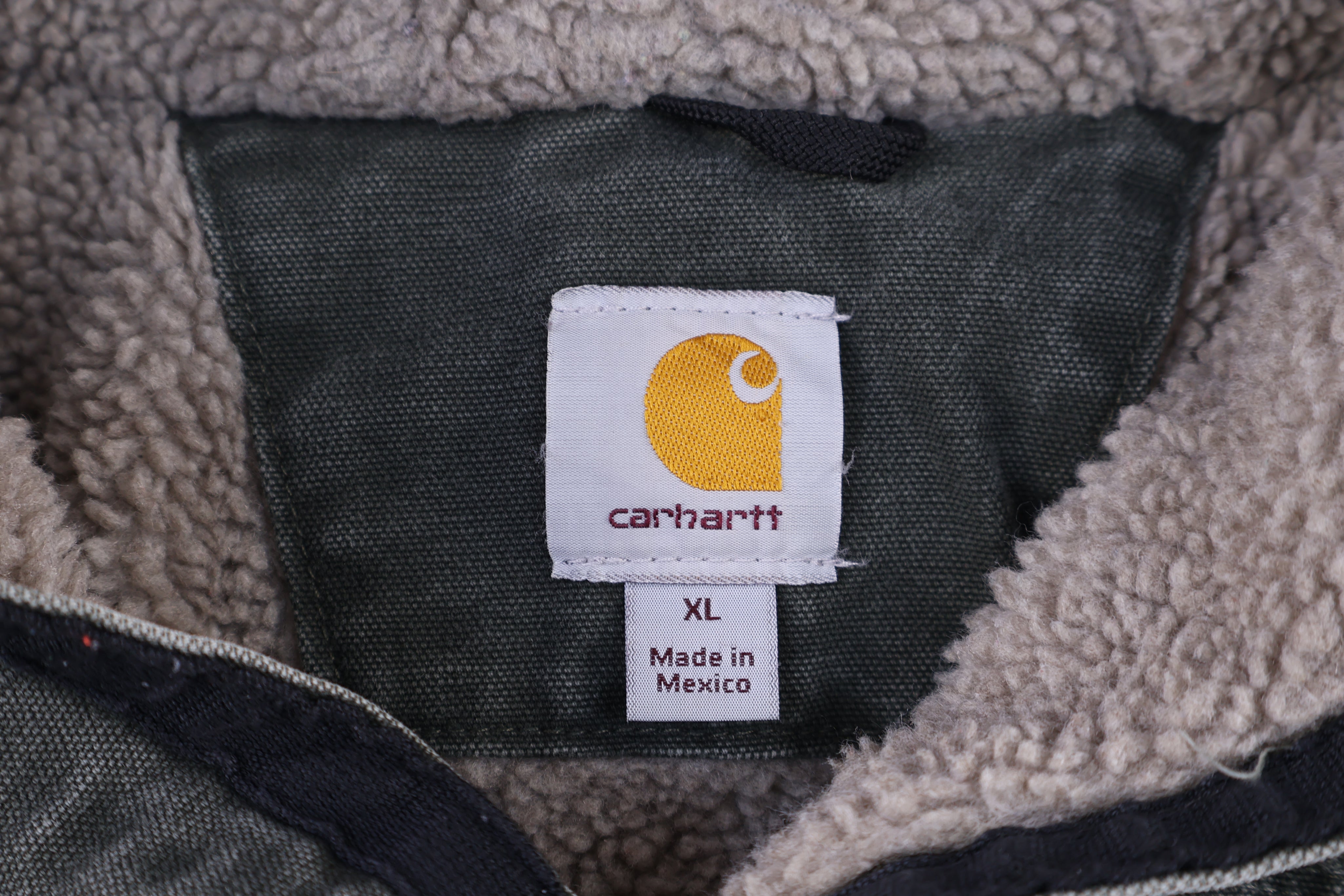 Carhartt Logo Patch Green Full Zip Jacket
