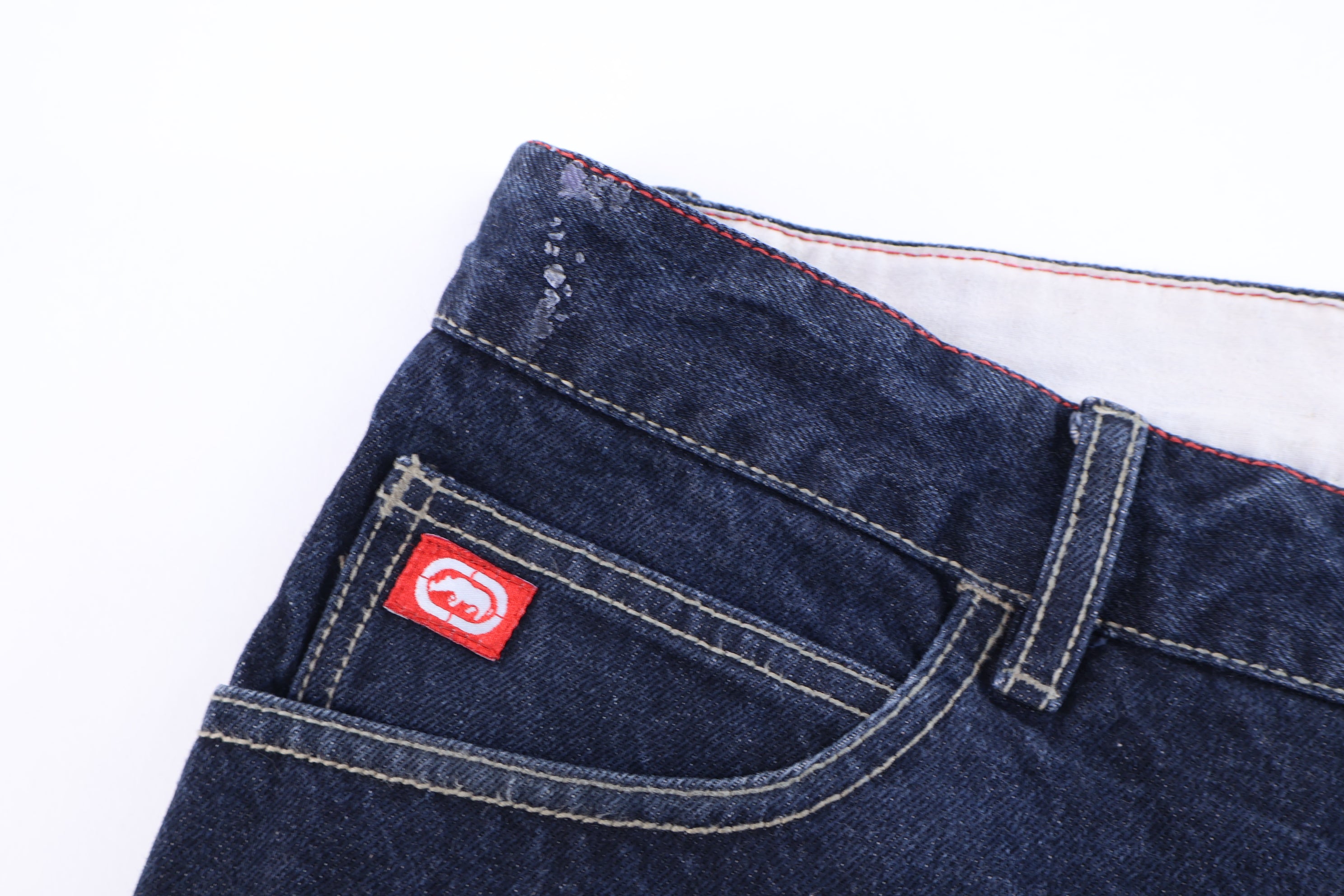 Y2K Ecko Unlimited Dark Wash Denim Shorts
