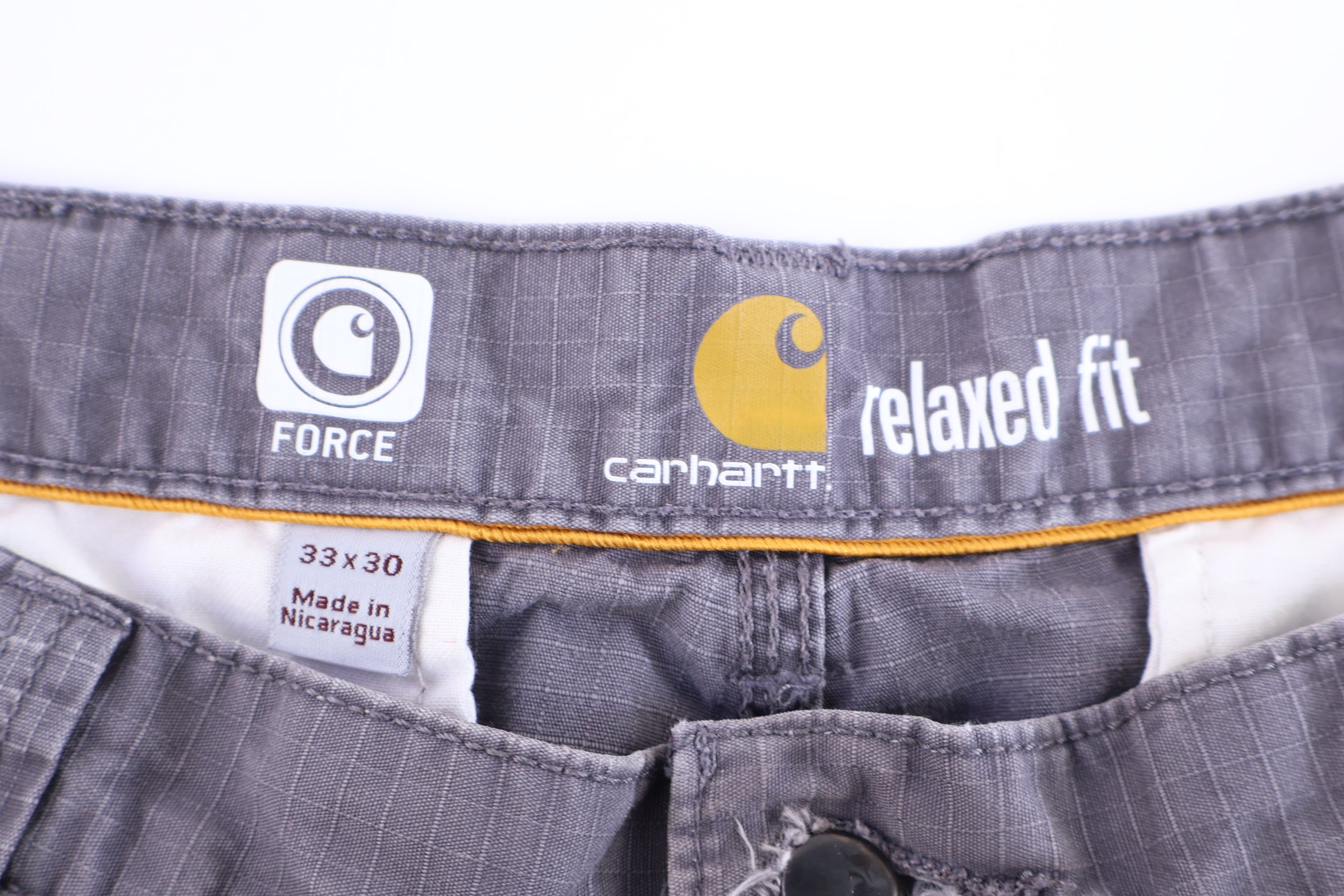 Carhartt Logo Patch Grey Pants
