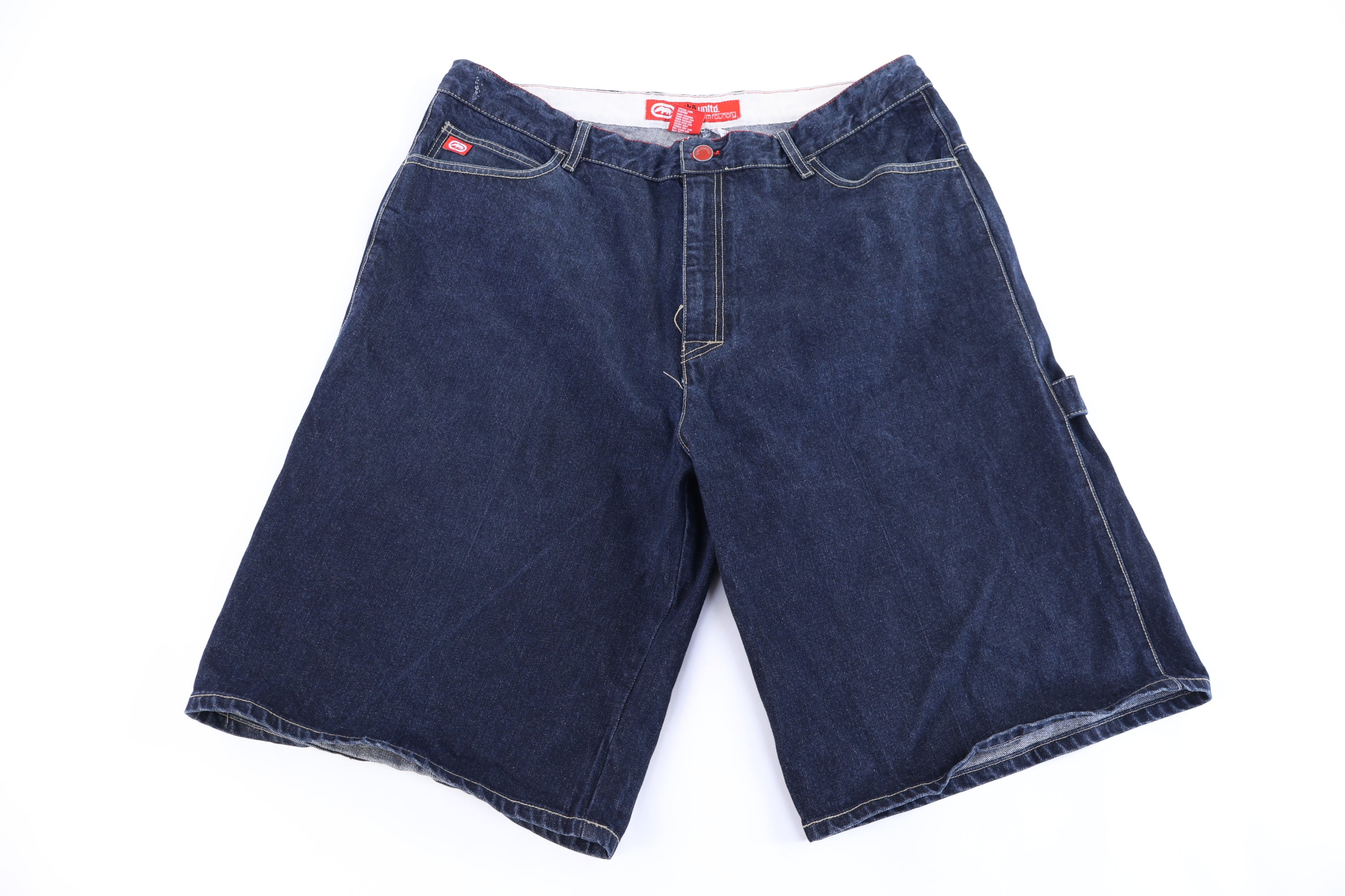 Y2K Ecko Unlimited Dark Wash Denim Shorts