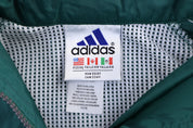 90's Adidas Embroidered Logo Green Full Zip Jacket
