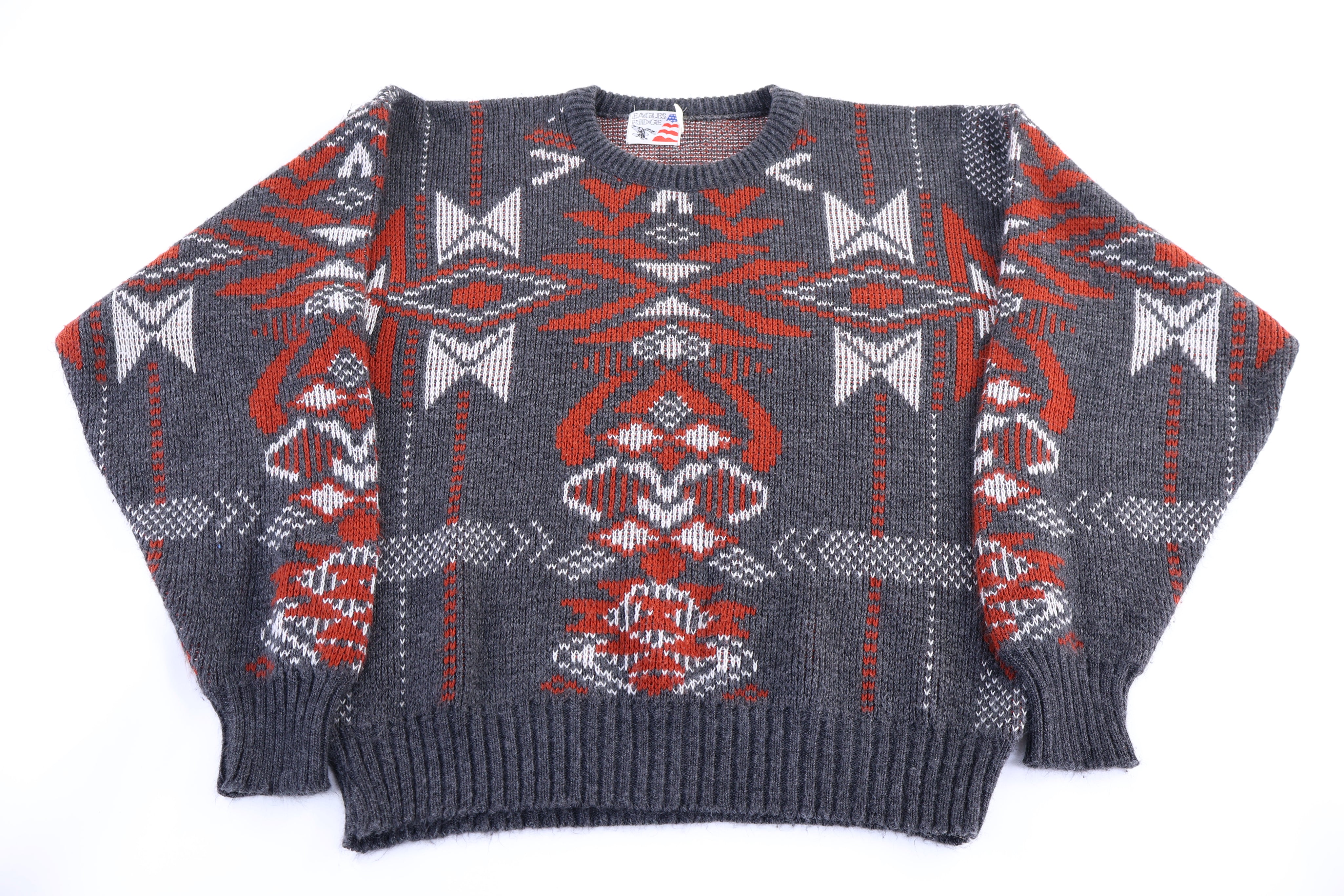 90's Eagle Ridge Multipatterned Knit Sweater