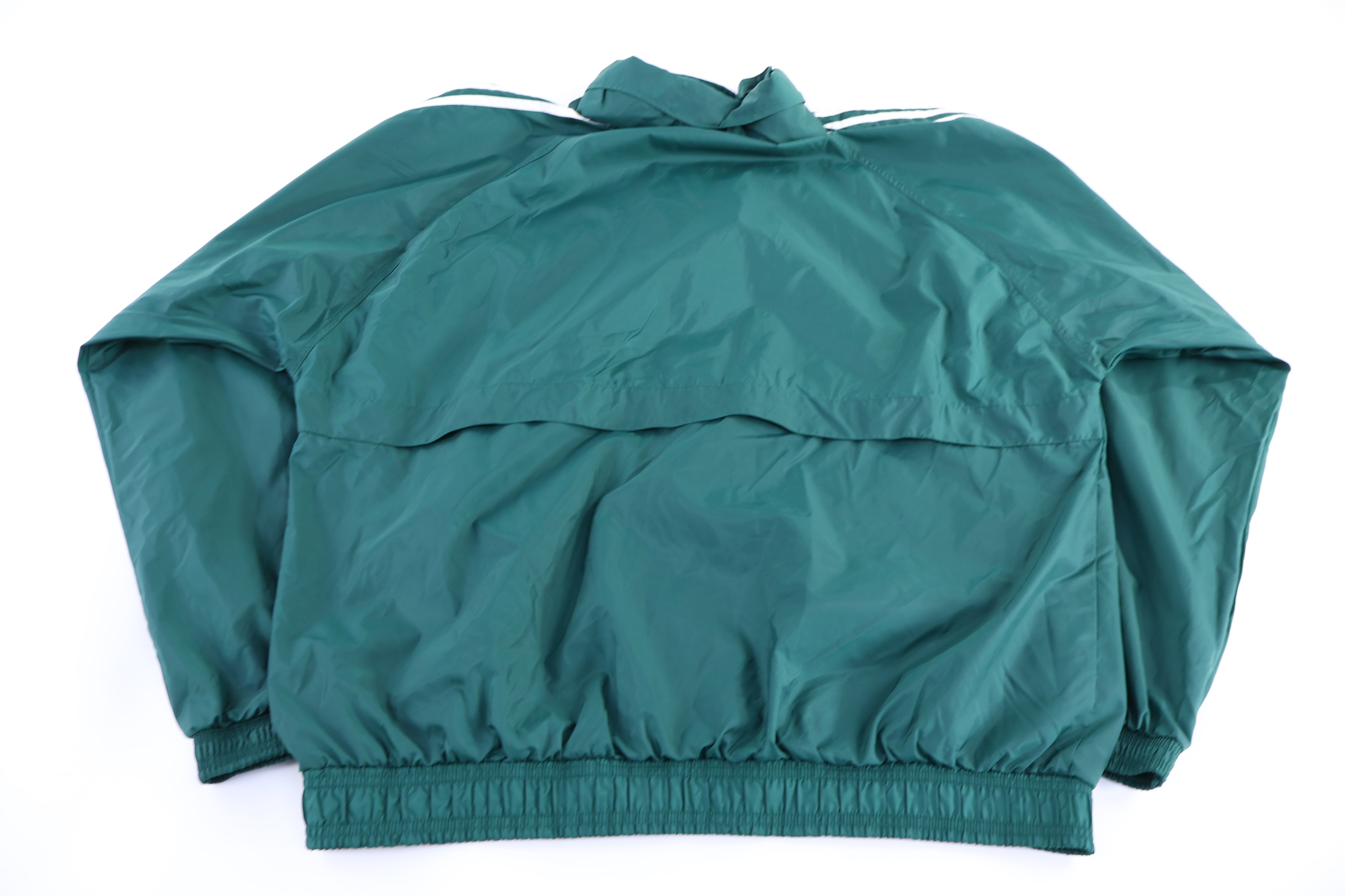 90's Adidas Embroidered Logo Green Full Zip Jacket