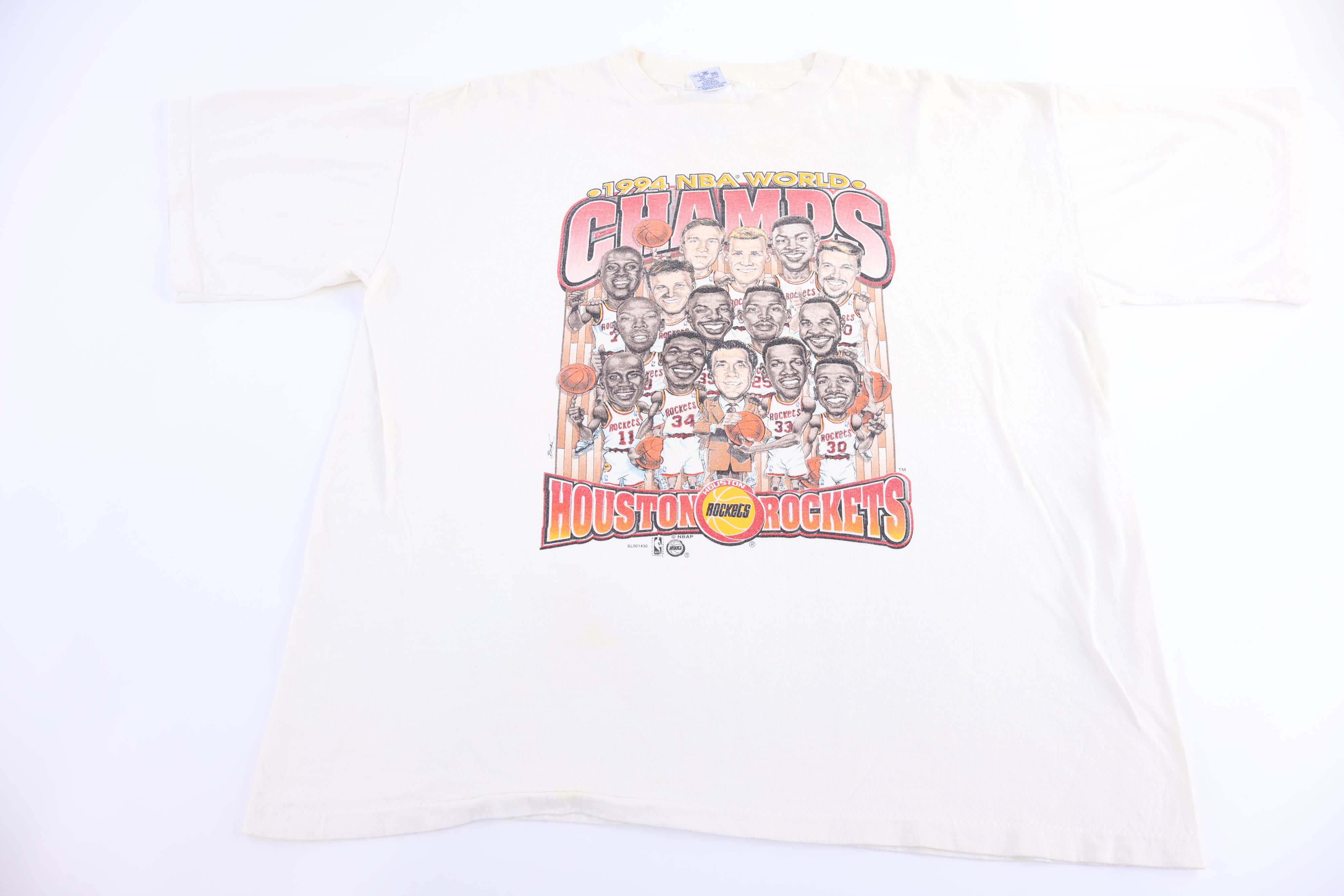 1994 Houston Rockets Basketball NBA World Champions T-shirt