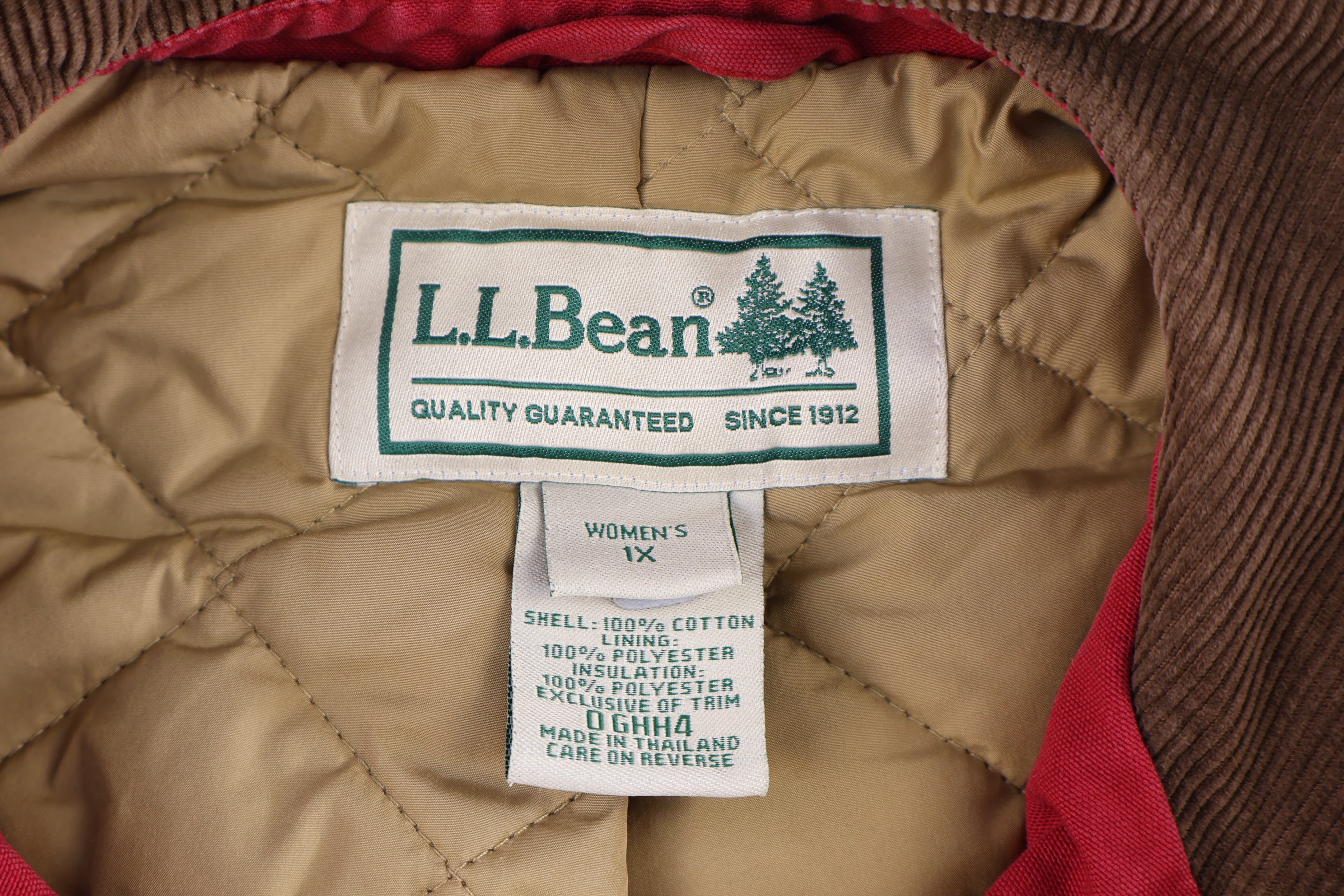 Women's Vintage L.L. Bean Red Chore Jacket